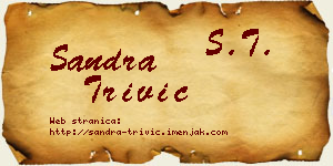 Sandra Trivić vizit kartica